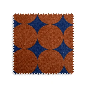 Tela Tapiceria Living Easy Clean  Dots Tobacco Pruss