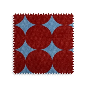 Tela Tapiceria Living Easy Clean  Dots Cherry Soda
