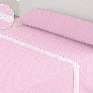 Juego Sábanas Pirineo Abril Rosa