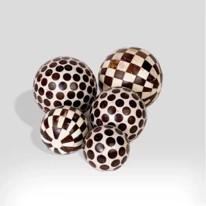Set Geometric Marble Brown