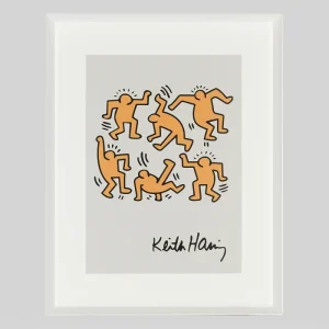Cuadro Haring Orange People