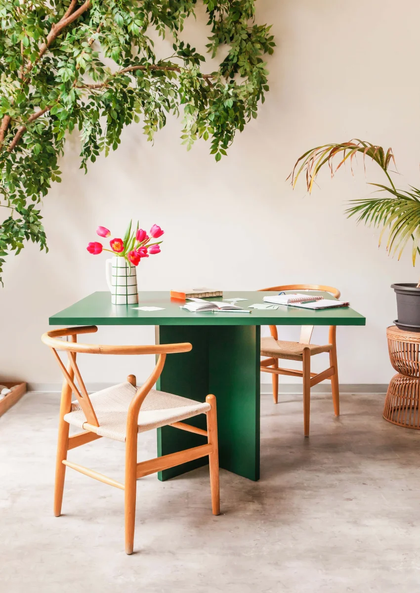 Mesa de comedor rectangular Matilda Cedar 120x90 - Imagen 8