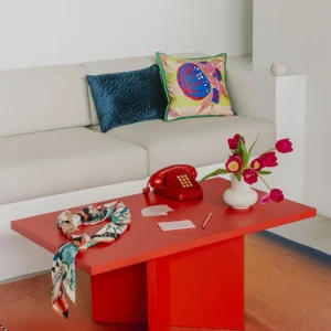Mesa baja rectangular Charla Flame 100x60