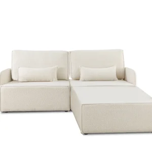 Sofa Modular Lea 2 plazas Chaiselongue Snow