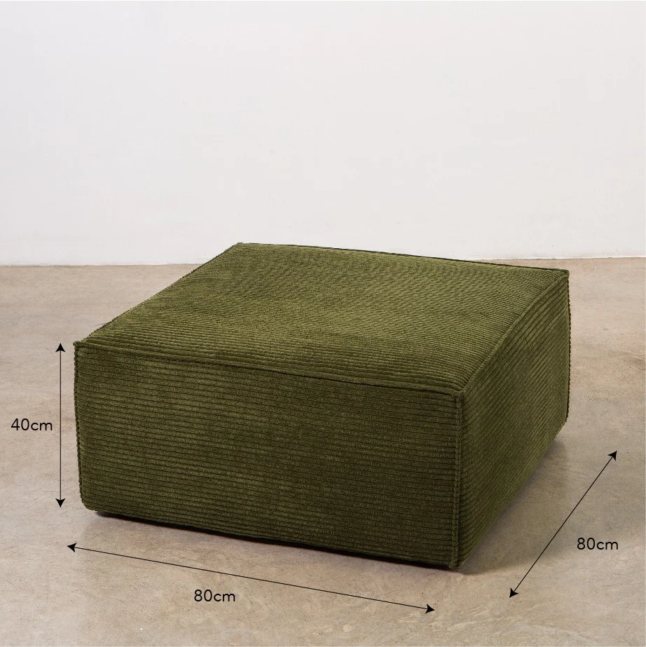 Sofa Harper 3 plazas Chaiselongue Verde - Imagen 9