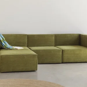 Sofa Harper 3 plazas Chaiselongue Verde