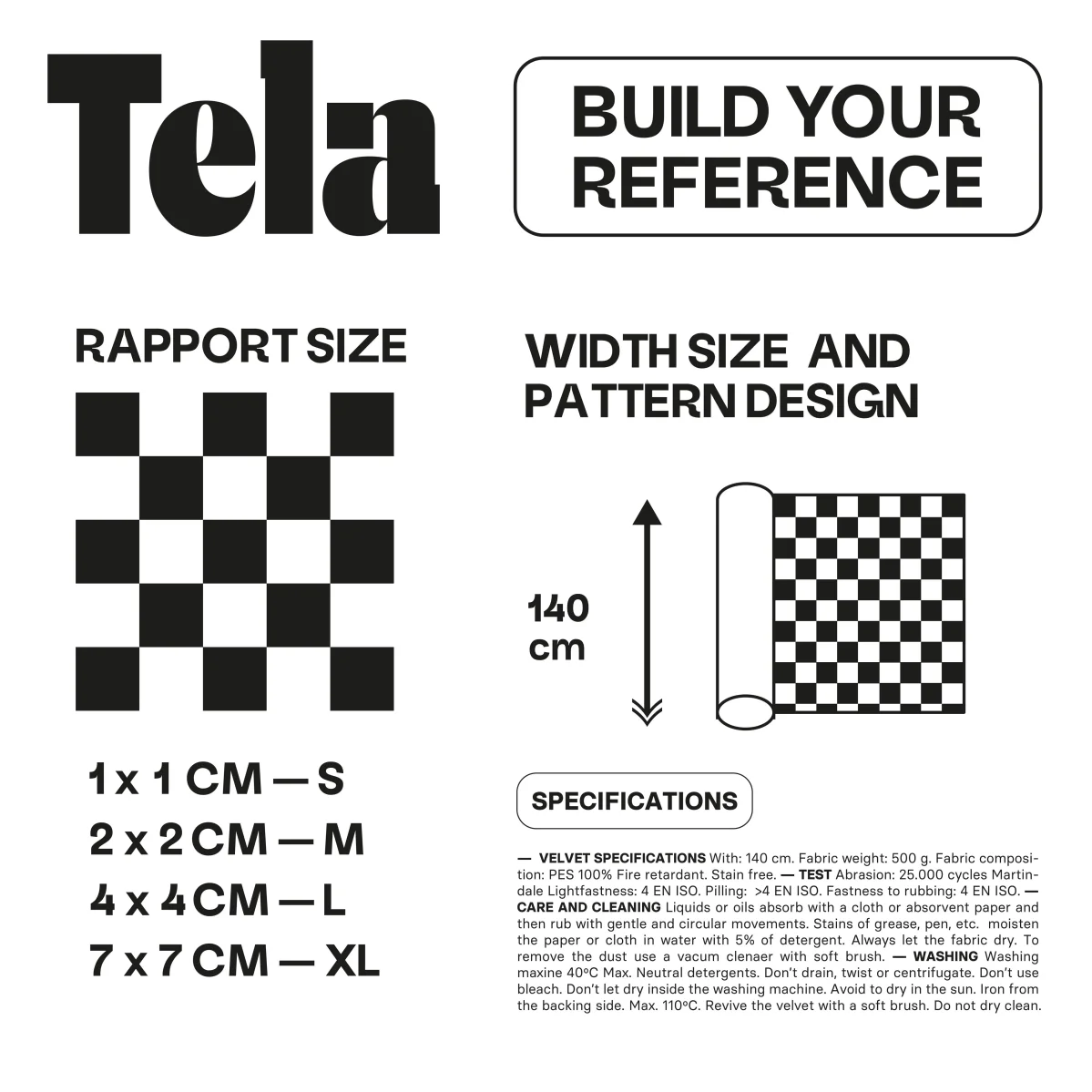 Tela velvet Checkerboard 008 - Imagen 4
