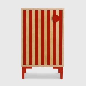 Mesita William  Roble Red Stripes