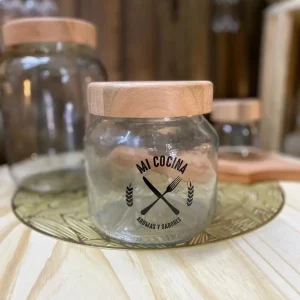 Frasco «Mi cocina» madera