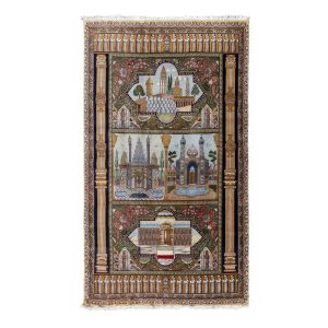 Alfombra Persa Tabriz 60 Raj Dibujo Figurativo