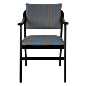 Silla Reposabrazos Etienne Madera Haya Blue & Brown