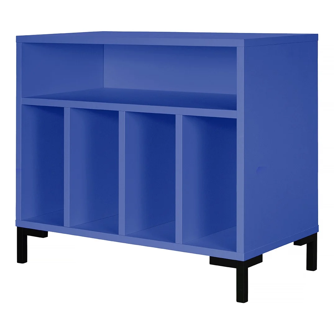 Mueble para vinilos Azul