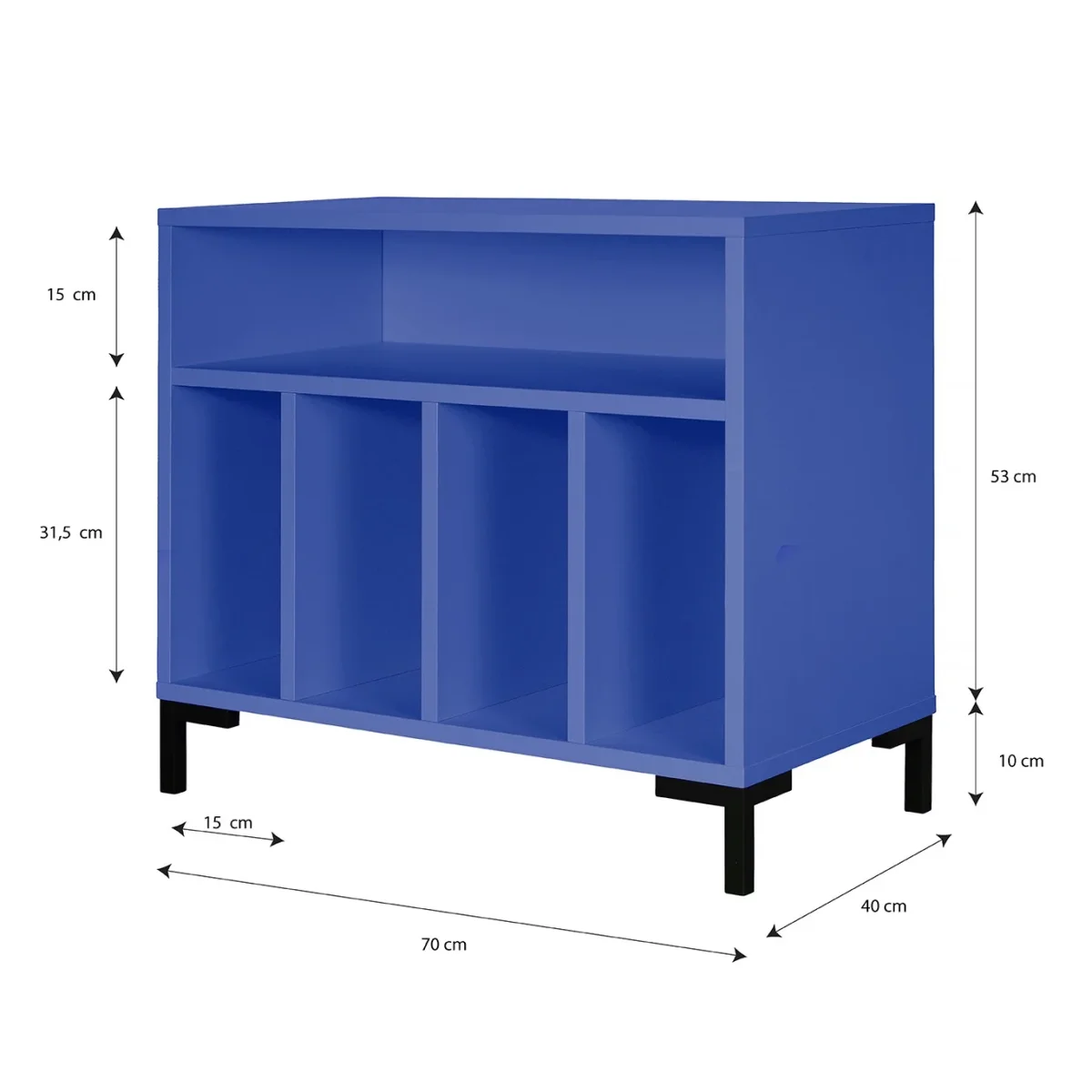 Mueble para vinilos Azul - Imagen 6