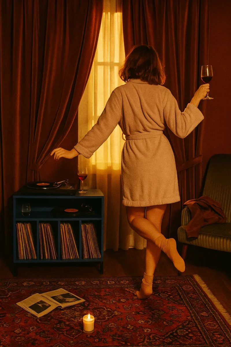 Mueble para vinilos Azul - Imagen 7