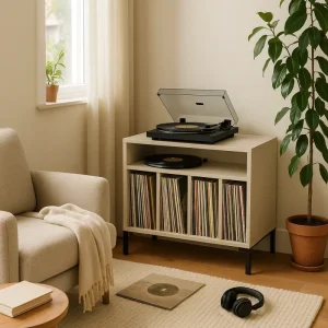 Mueble para Vinilos Taupe