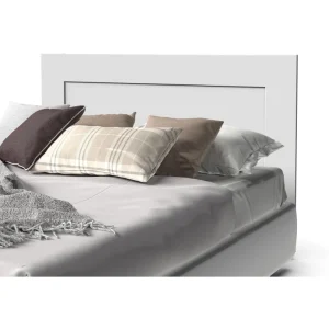 Cabecero para Cama Doble de 150 cm con Diseno Moderno en Blanco, 106 x 164 x 2.2