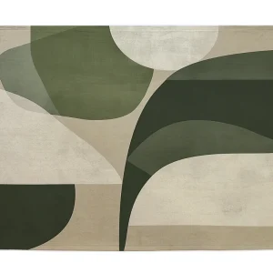 Alfombra Decorativa "Living" Multiusos lavable con antideslizante 140x90 cm (Boreal)