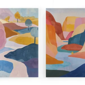 Set Lienzos (2)60x40 (LAKE)