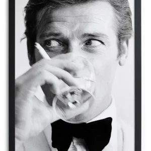 Cuadro Moldura Negra 40x30 (James Bond)