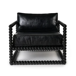 Sillón Buendía Cuero Negro