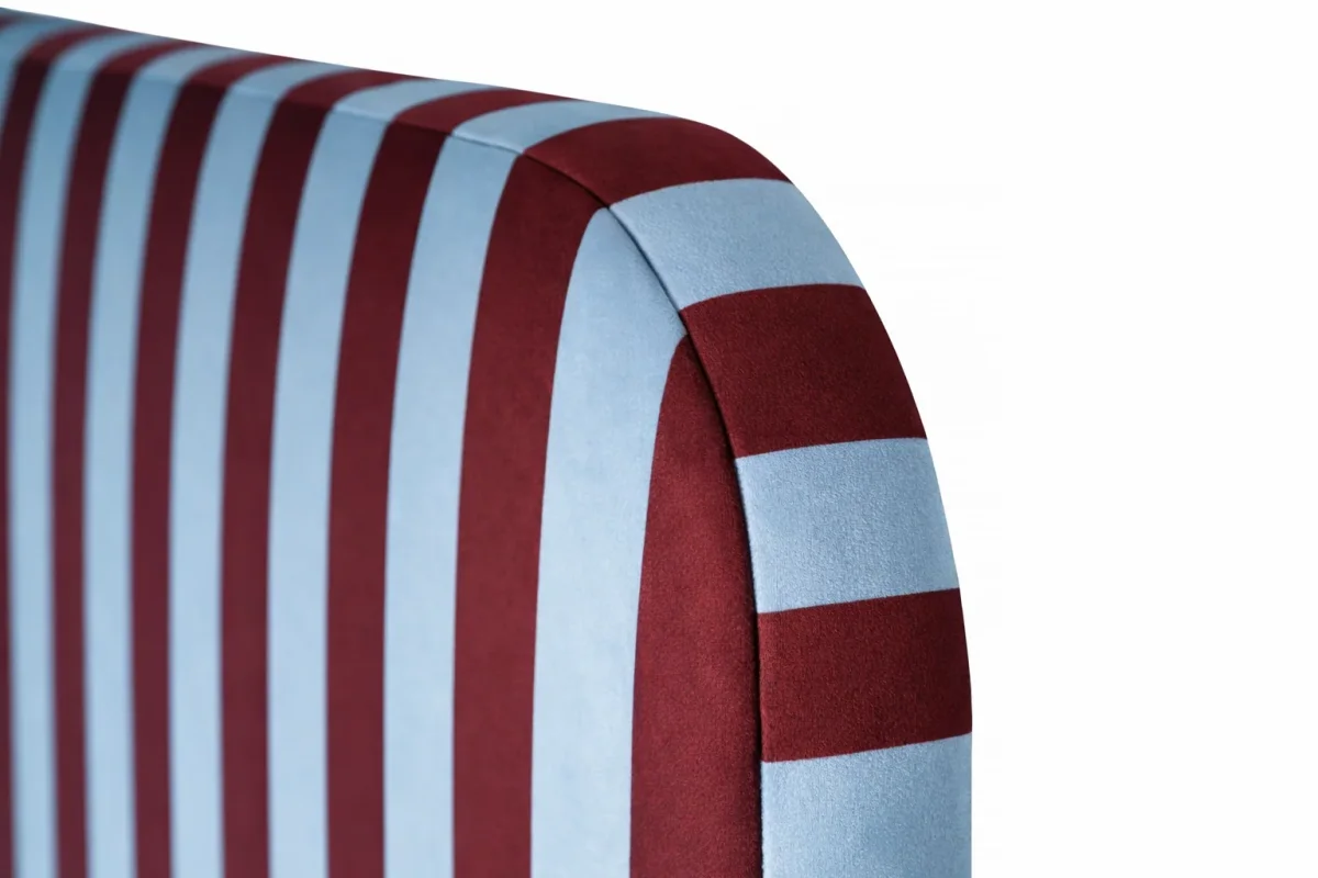 Cabecero Eddie Tapizado Terciopelo Cama 150cm Cherry-Soda - Imagen 3