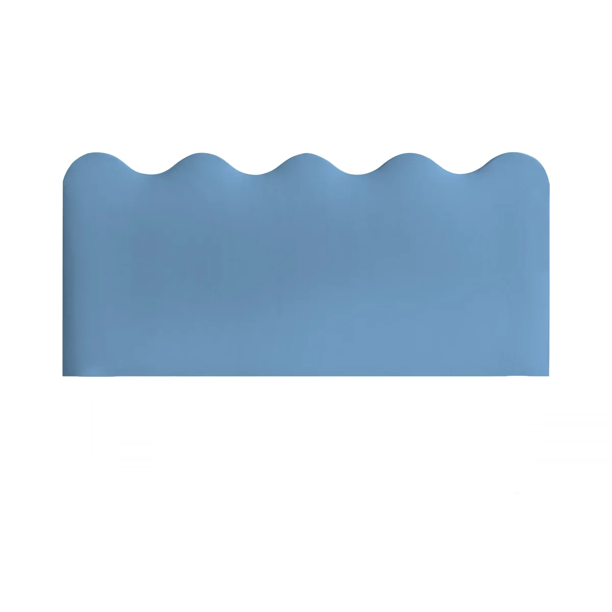 Cabecero Wavy Tapizado Terciopelo Cama 150cm Placid Blue - Imagen 5