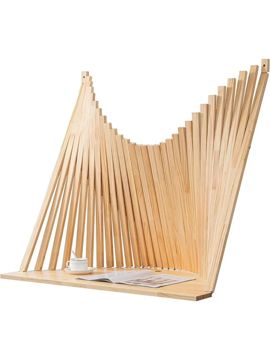 Mesa Abatible de Pared para Comedor o Estudio, Escritorio Flotante que Ahorra Espacio, 80 x 60