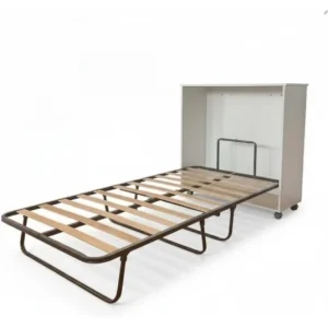 Cama Auxiliar Abatible con Colchon Incluido en Color Blanco Medidas 106 x 99,2 x 40,2