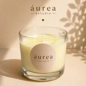 Vela Artesanal Mandarina