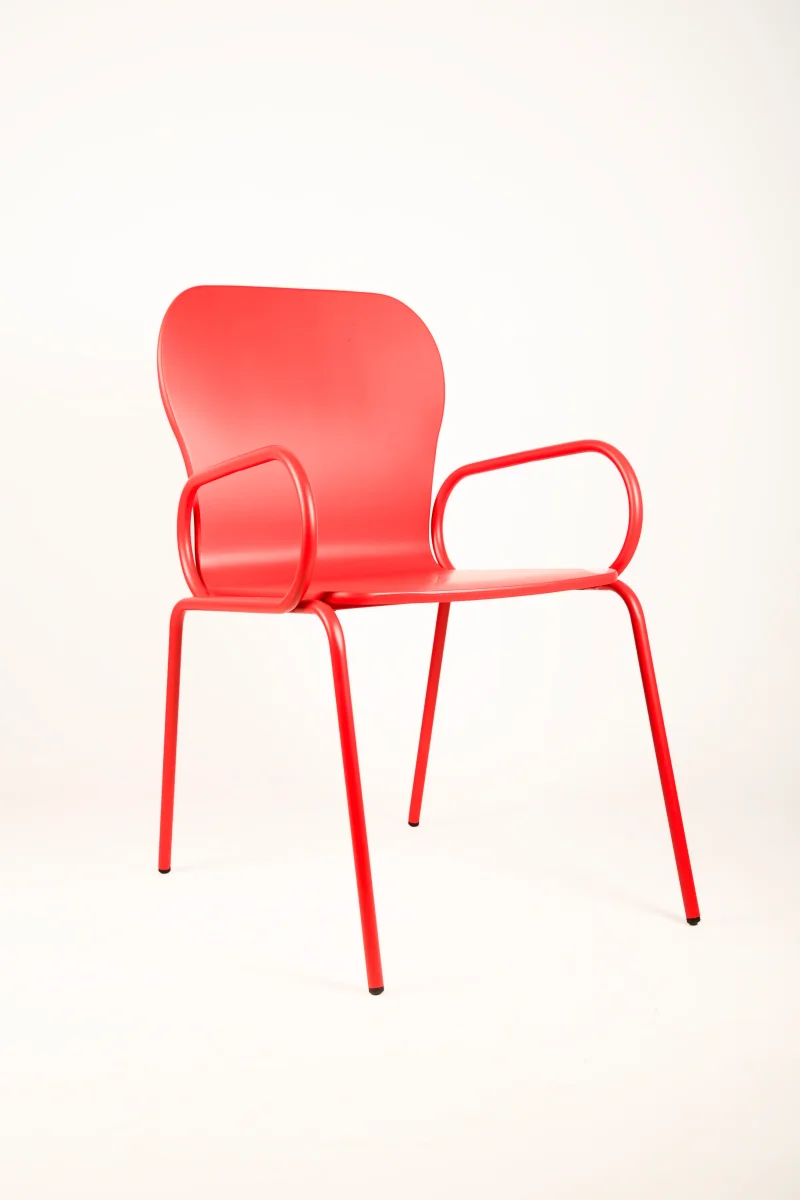 Silla Mafalda Lacada Roja - Imagen 5