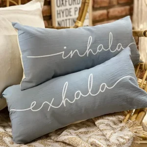 Almohadón 50×25 Estampado Celeste