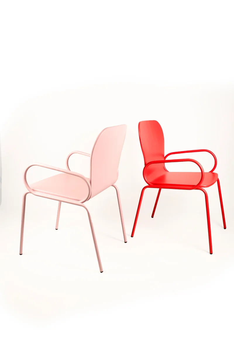 Silla Mafalda Lacada Roja - Imagen 8