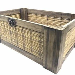 Cajón De Junco Y Madera