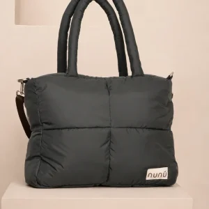 Bolso Tote cuadrado Acolchado nunú verde militar