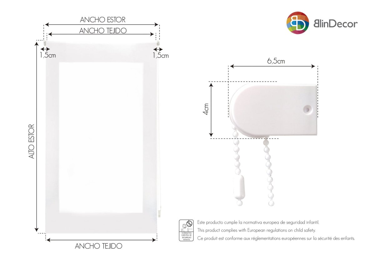 Estor Enrollable Egeo Blindecor - Imagen 3