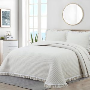 Colcha Bouti Microfibra Clara Beige