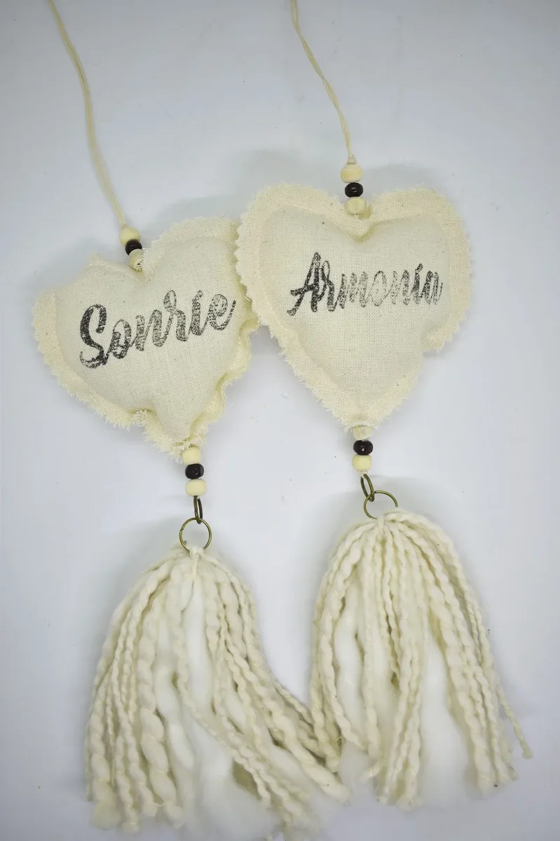 Colgante Corazón Eco Blanco
