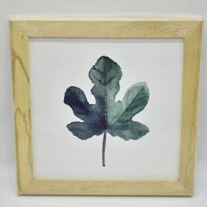 Cuadro 20×20 «Hoja Botánica II»
