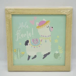 Cuadro 20×20 «Hola Llama»