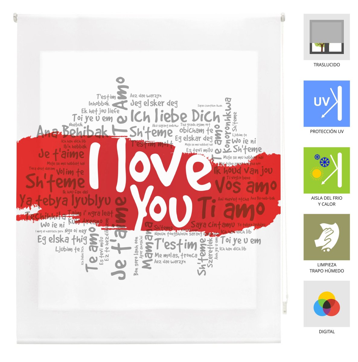 Estor Digital Translucido Love - Imagen 3
