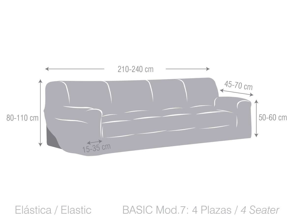 Fundas de Sofá Eysa Elastica Aquiles - Imagen 6