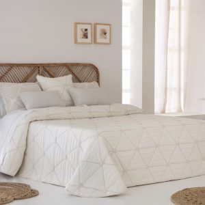 Colcha Piqué Reversible Geox Beige JVR