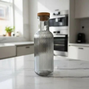 Botella corcho lineas «gris fume»