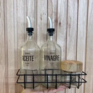 Set canasta aceitero + sal