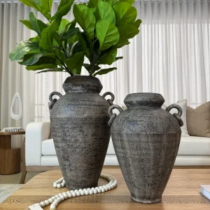 Jarrón Moteado de Cerámica | Decoración Moderna