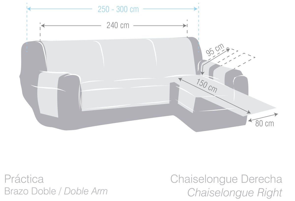 Funda de Chaise Longue Eysa Practica Dream - Imagen 3