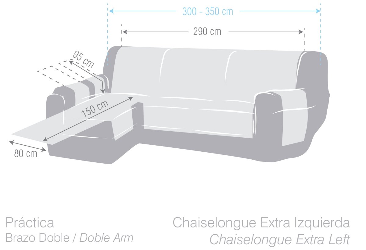 Funda de Chaise Longue Eysa Practica Dream - Imagen 6