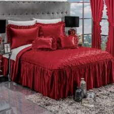 Colcha Satinada Rojo