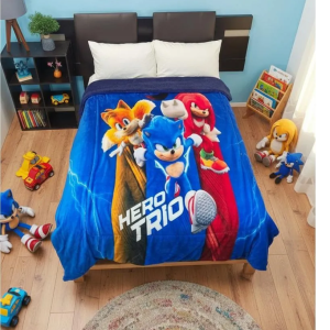 Cobertor Borrega Amigo Sonic Hero Trio