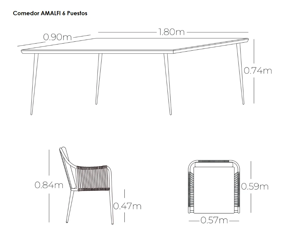 Comedor AMALFI para Exterior - Imagen 8